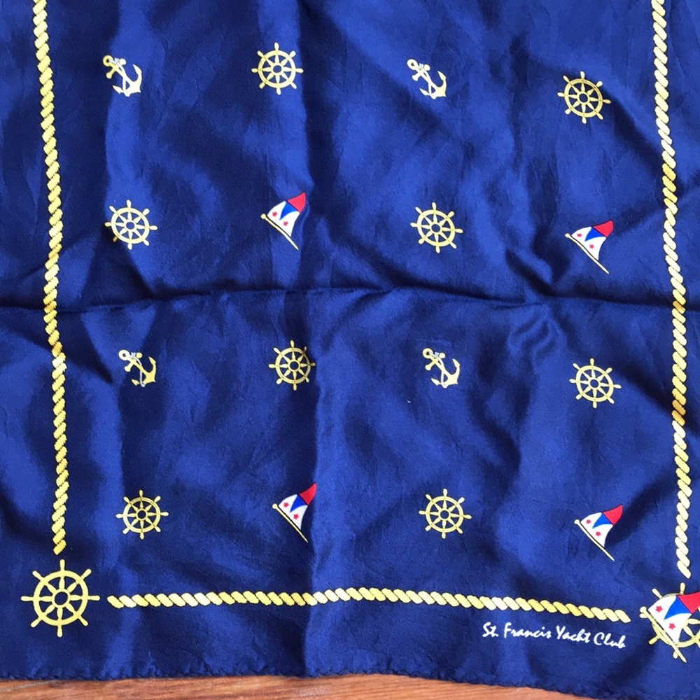 St. Francis yacht club silk scarf